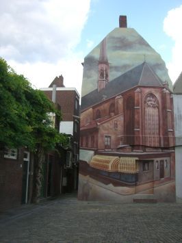 Venlo : Fassadenmalerei in der Kruisherenstraat